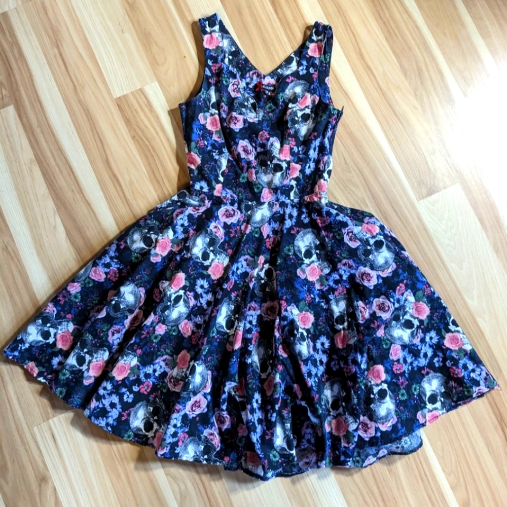 Hell Bunny Skull Print Sundress